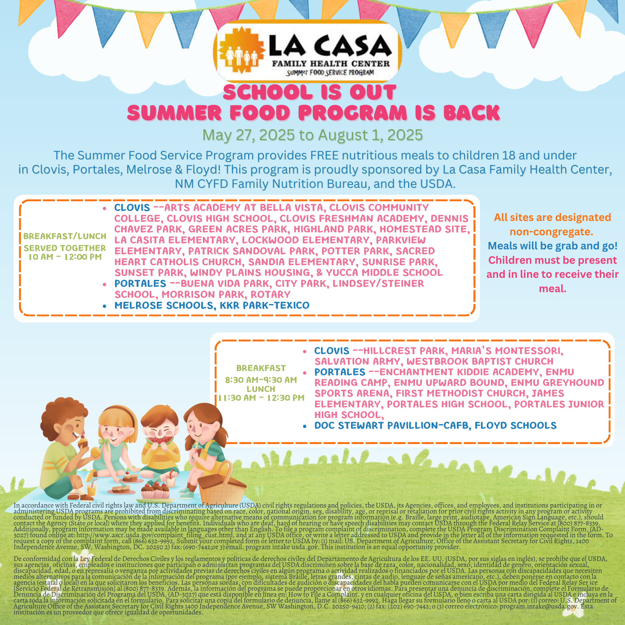La Casa Summer Food Program 2025