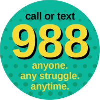 988 is the number for mental health, substance recovery, and suicide prevention